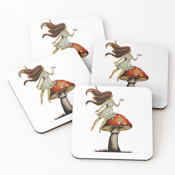 Item preview, Lady on a Mushroom - Art Nouveau Fairy AI Generation designed and sold by RoughShirts.