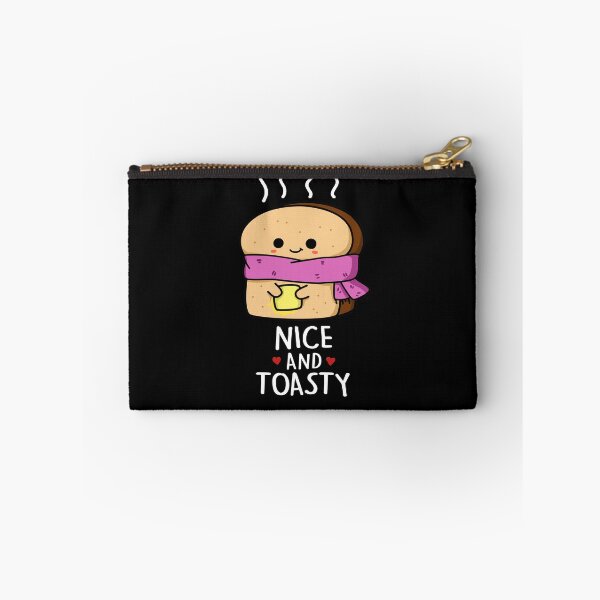 Item preview, Nice And Toasty Funny Toast Puns (Dark BG) designed and sold by punnybone.