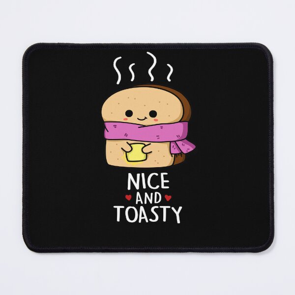 Item preview, Nice And Toasty Funny Toast Puns (Dark BG) designed and sold by punnybone.