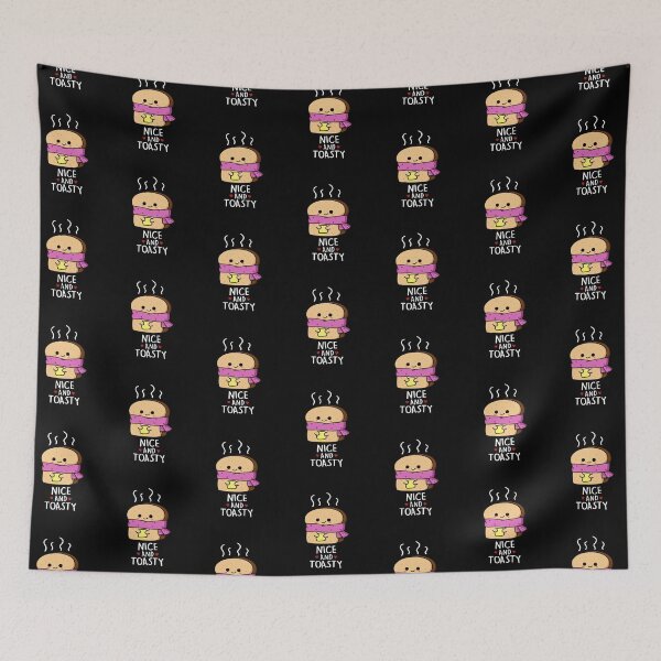 Item preview, Nice And Toasty Funny Toast Puns (Dark BG) designed and sold by punnybone.