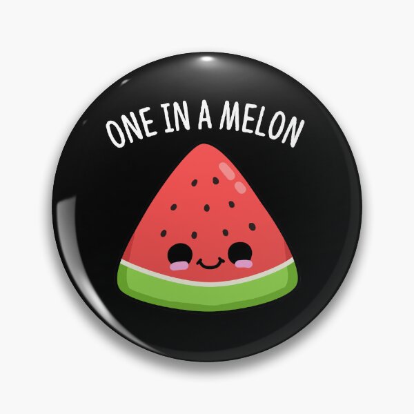 Item preview, One In A Melon Funny Watermelon Puns (Dark BG) designed and sold by punnybone.