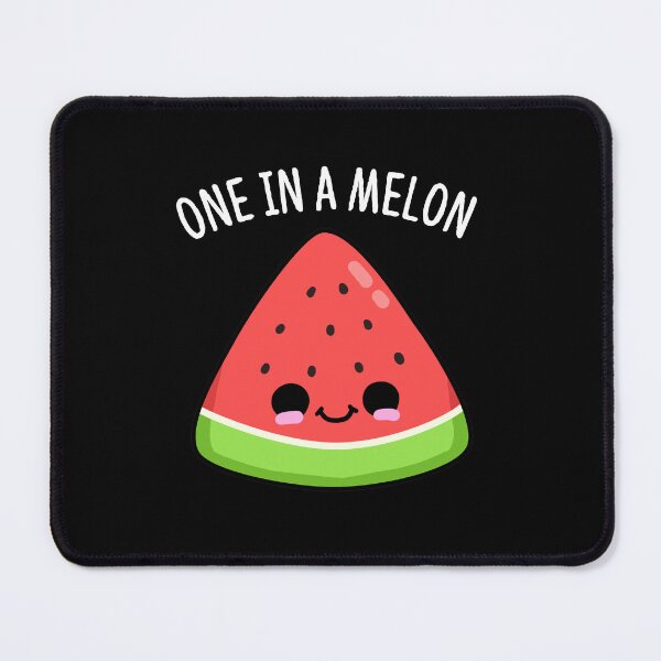 Item preview, One In A Melon Funny Watermelon Puns (Dark BG) designed and sold by punnybone.