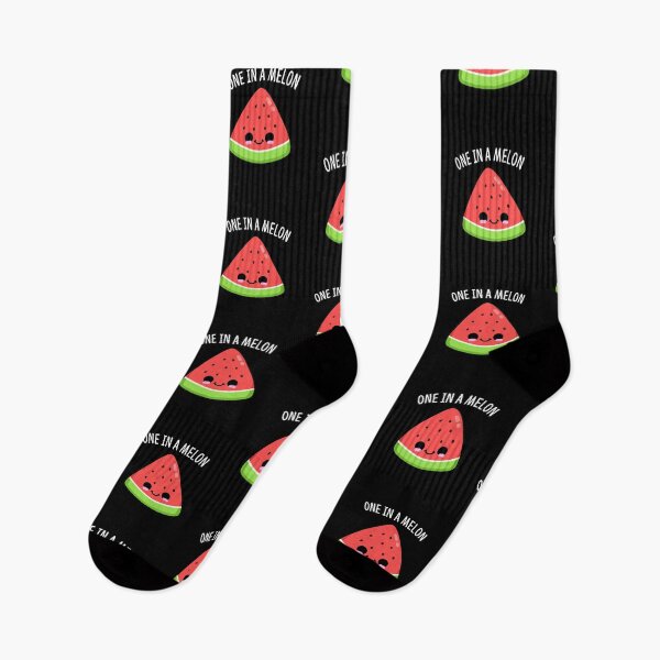 Item preview, One In A Melon Funny Watermelon Puns (Dark BG) designed and sold by punnybone.