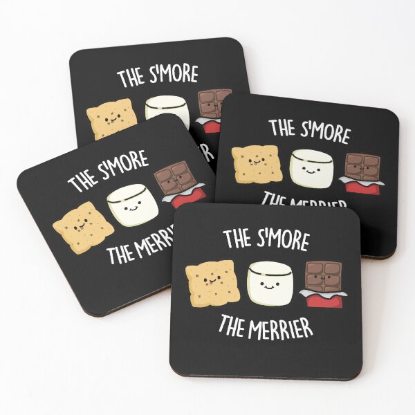 Item preview, The Smore The Merrier Funny Smore Puns (Dark BG) designed and sold by punnybone.