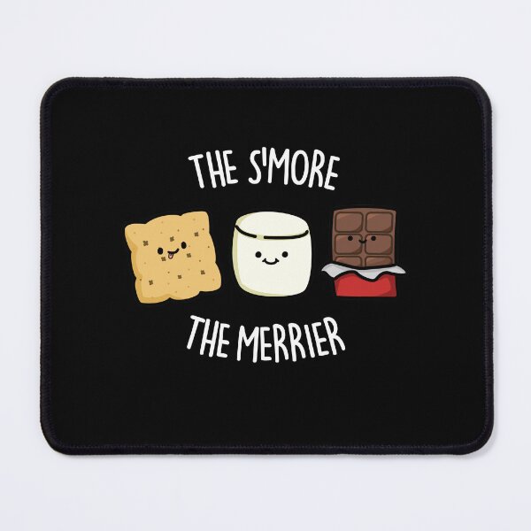 Item preview, The Smore The Merrier Funny Smore Puns (Dark BG) designed and sold by punnybone.