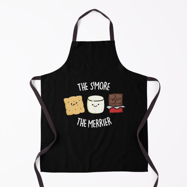 Item preview, The Smore The Merrier Funny Smore Puns (Dark BG) designed and sold by punnybone.