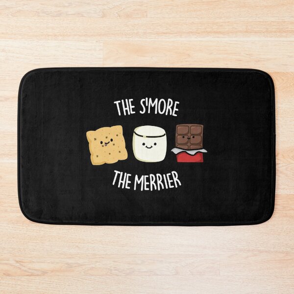 Item preview, The Smore The Merrier Funny Smore Puns (Dark BG) designed and sold by punnybone.