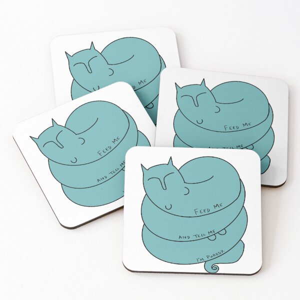 Item preview, Feed Me and Tell Me I’m Purrdy  designed and sold by MaryMakesGood.