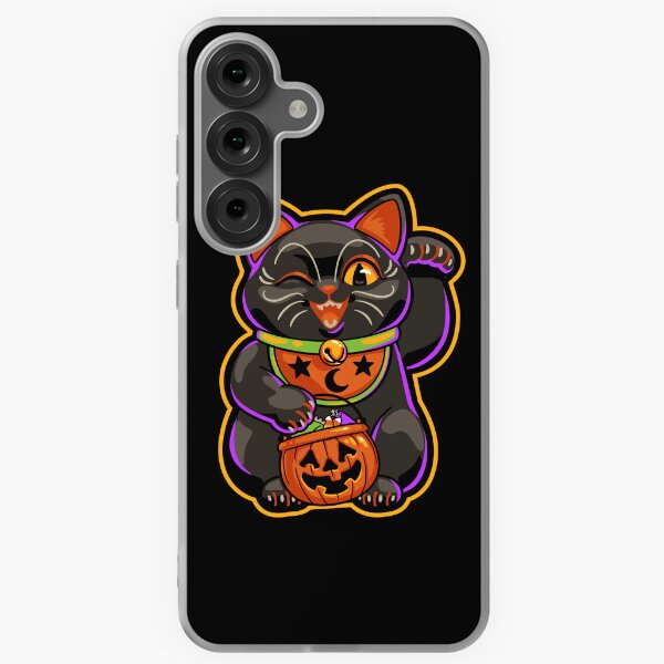 Item preview, Halloween Maneki Neko ~ Lucky Cat designed and sold by ctkrstudio.