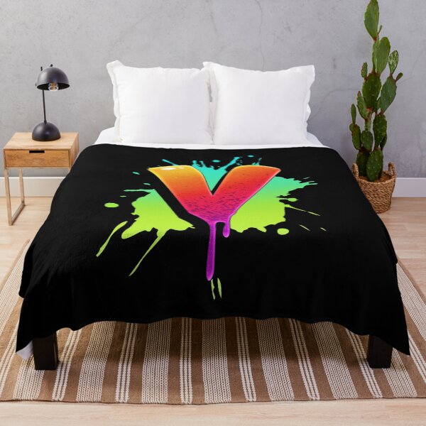 Item preview, Graffiti Letters V Letter Colorful Paint Splash Style designed and sold by ToTheNextLetter.