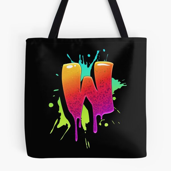 Item preview, Graffiti Letters W Letter Colorful Paint Splash Style designed and sold by ToTheNextLetter.