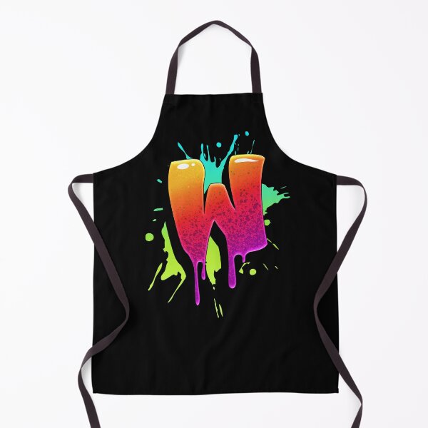 Item preview, Graffiti Letters W Letter Colorful Paint Splash Style designed and sold by ToTheNextLetter.