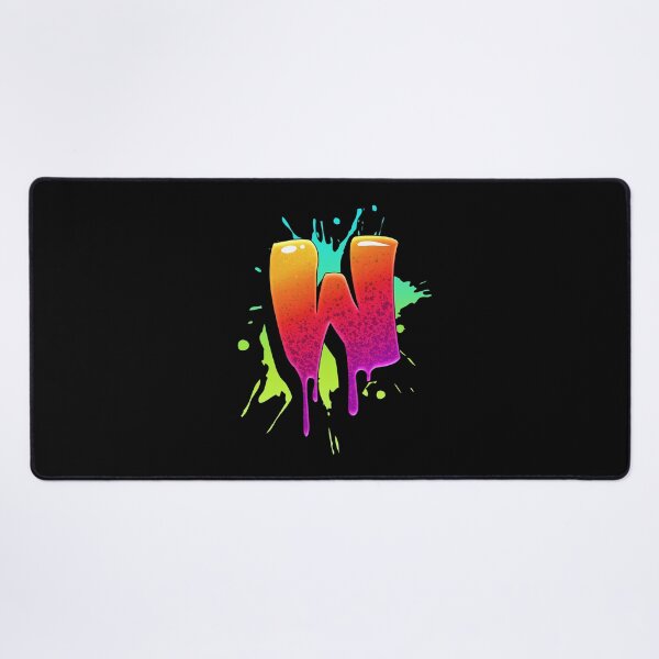 Item preview, Graffiti Letters W Letter Colorful Paint Splash Style designed and sold by ToTheNextLetter.