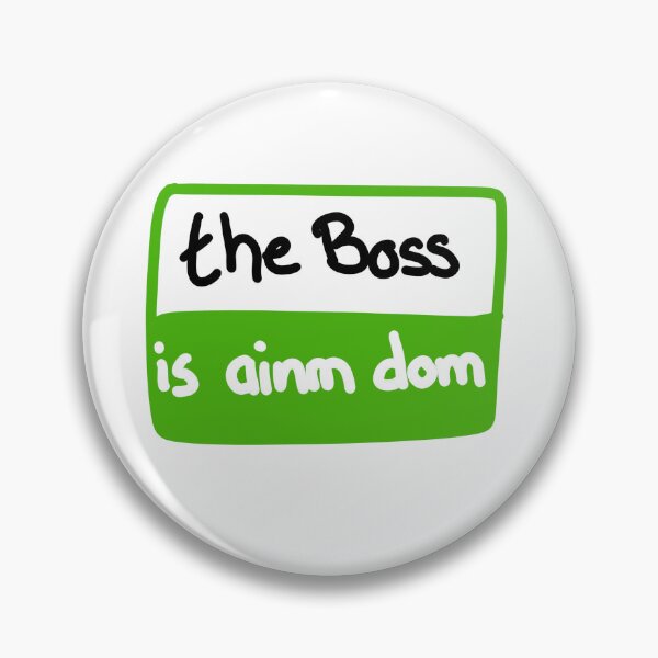 Item preview, My name is - is ainm dom - name tag in Irish - the boss designed and sold by Haiii-Designs.