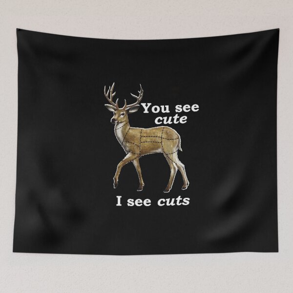 Item preview, Funny Deer Hunting Buck Meat Eater Cuts for Dinner Graphic designed and sold by wilsonellis.