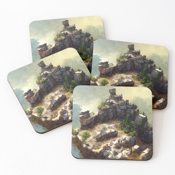 Item preview, Battle Map Ruins on Top of a Lake designed and sold by Siah116.