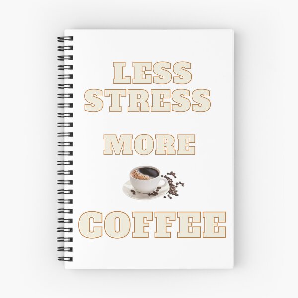 Item preview, less stress more coffee designed and sold by anouar-store.