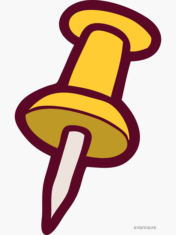 "Map Tack Pattern in Pink" Sticker for Sale by evannave Redbubble