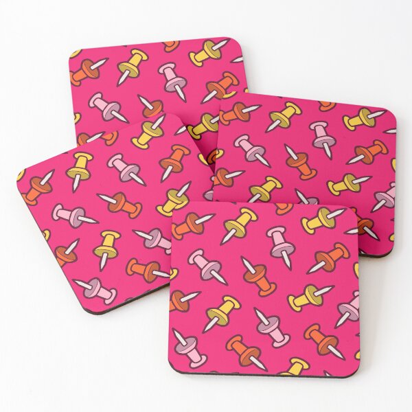 Item preview, Map Tack Pattern in Pink designed and sold by evannave.