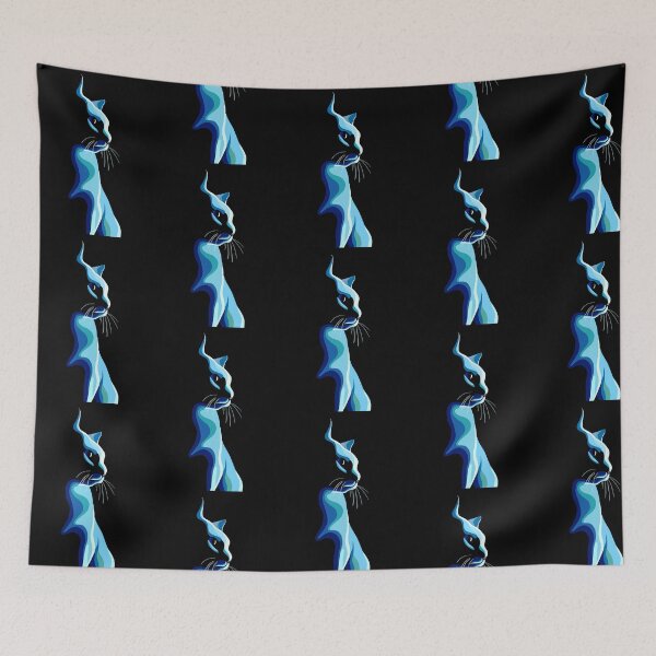 Item preview, Blue cat sillouhette designed and sold by Carolinejclark.