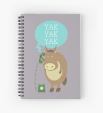 Cuaderno de espiral Yak en el teléfono