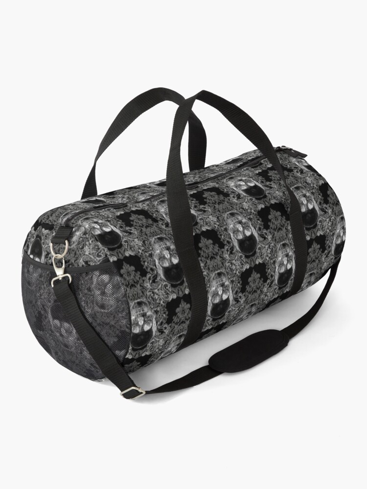 Thumbnail 2 of 3, Duffle Bag, Damask Skull designed and sold by ShayneoftheDead.