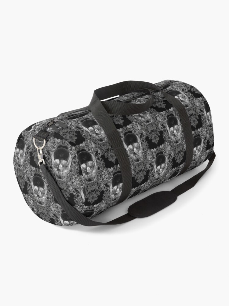 Thumbnail 1 of 3, Duffle Bag, Damask Skull designed and sold by ShayneoftheDead.