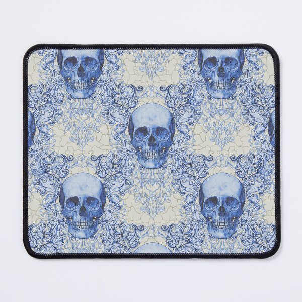 Artikelvorschau, Blue Willow Skull Muster entworfen und verkauft von ShayneoftheDead.