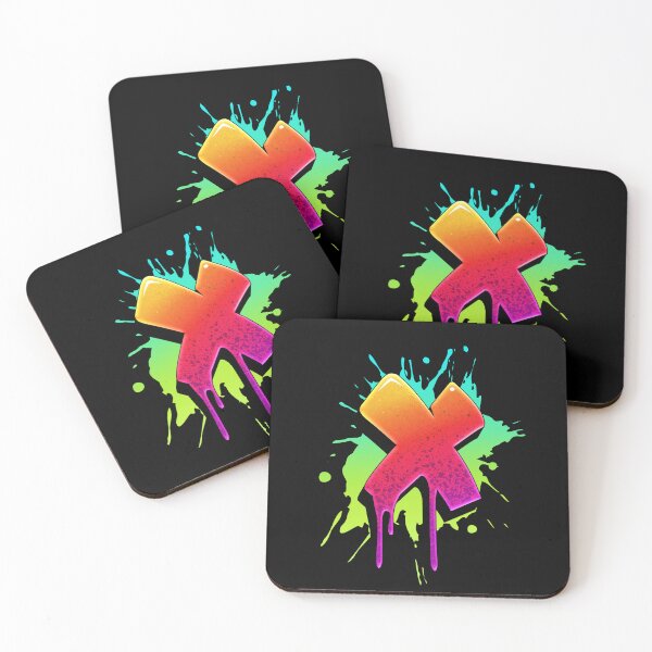 Item preview, Graffiti Letters X Letter Colorful Paint Splash Style designed and sold by ToTheNextLetter.