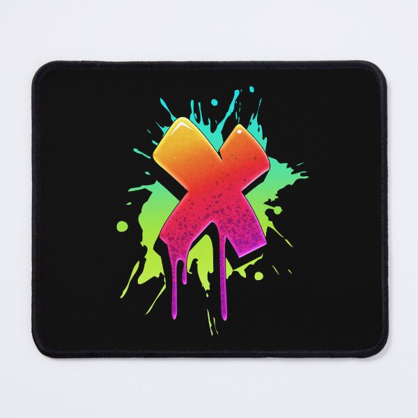 Item preview, Graffiti Letters X Letter Colorful Paint Splash Style designed and sold by ToTheNextLetter.