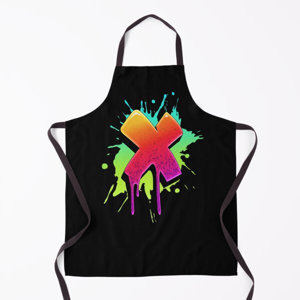 Item preview, Graffiti Letters X Letter Colorful Paint Splash Style designed and sold by ToTheNextLetter.