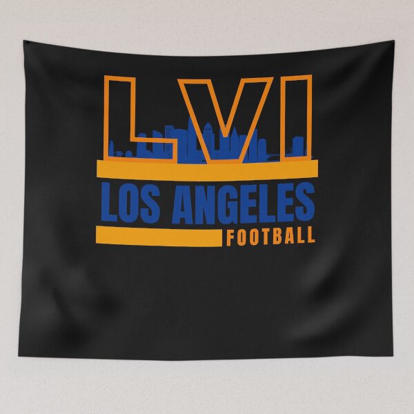 Item preview, Los Angeles Football Yellow Blue Orange Los Angeles Rams NFL Apparel Super Bowl LVI designed and sold by DANIELLYNCH.