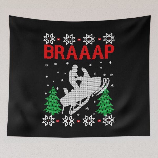 Artikelvorschau, SNÓWMÓBILE BRÁAAP HÄSSLICHE WEIHNACHTEN entworfen und verkauft von pratsbusson.