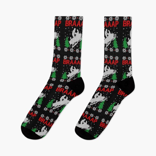 Item preview, SNÓWMÓBILE BRÁAAP UGLY CHRISTMAS designed and sold by pratsbusson.