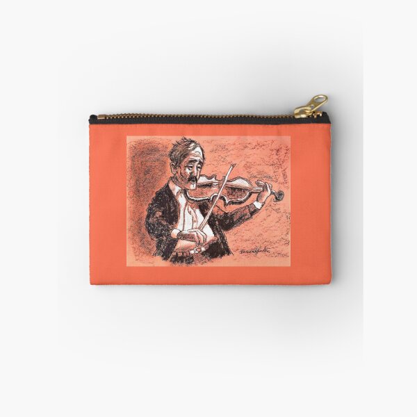 Item preview, Old Man Playing His Violin - Charcoal Print By Don Sylvester designed and sold by DonSylvester.