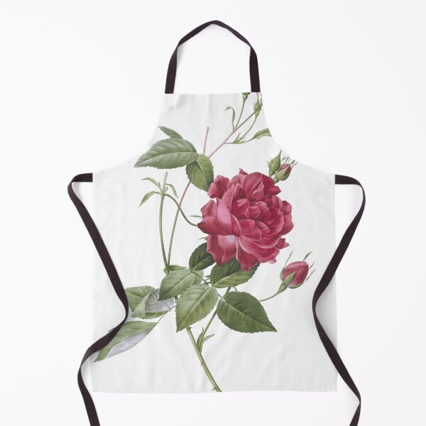 Item preview, Vintage Blood-Red Bengal Rose Botanical Illustration designed and sold by DinoCatastrophe.