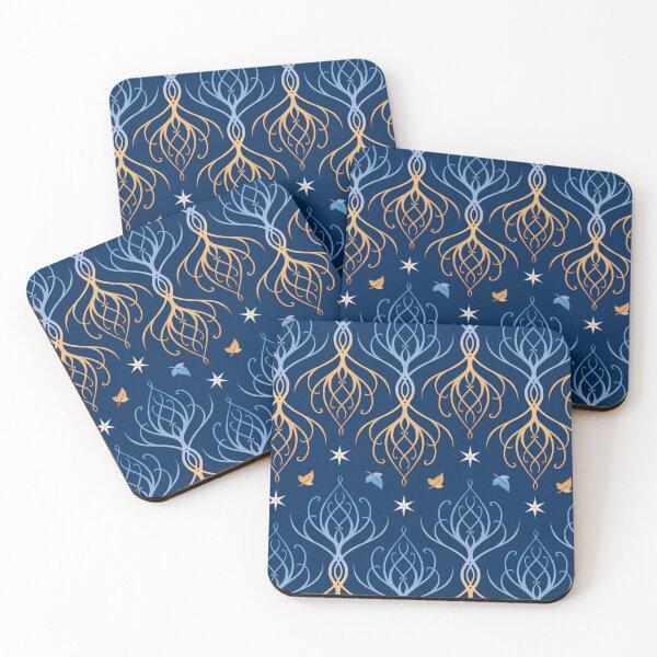 Item preview, Elven trees Royal Blue designed and sold by Alwen-Art.