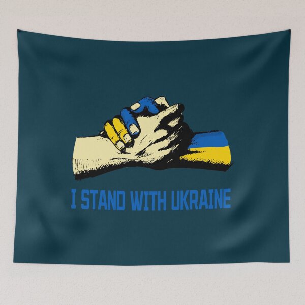 Item preview, I Stand With Ukraine Ukrainian Flag    designed and sold by KrisDanilisen.
