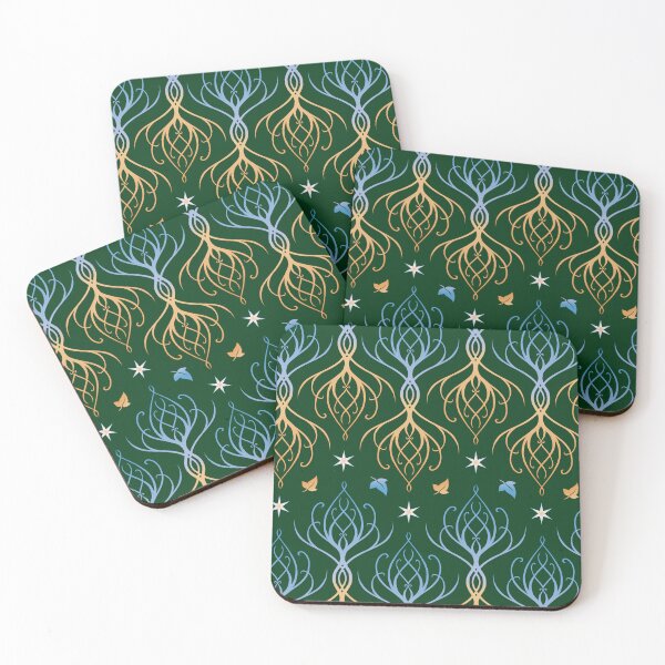 Item preview, Elven trees Green designed and sold by Alwen-Art.