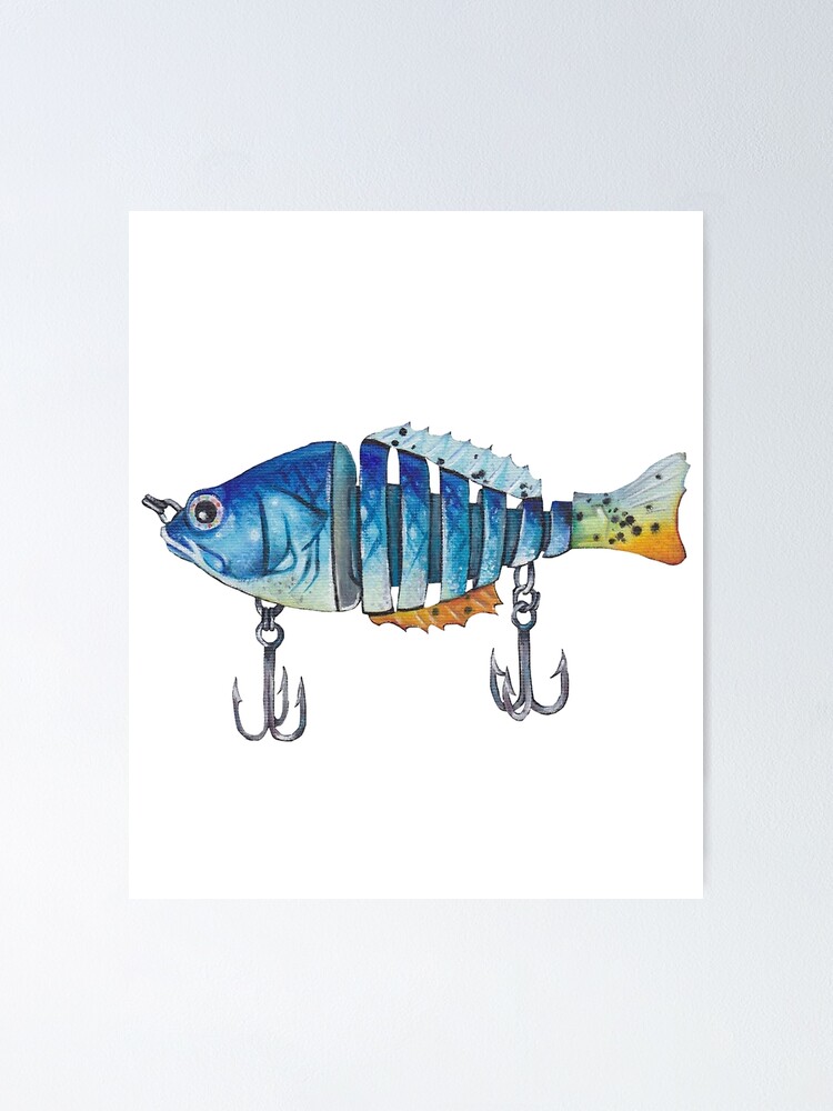 Funny Fishing Lure Fisher Gift Poster for Sale by OliverGordon