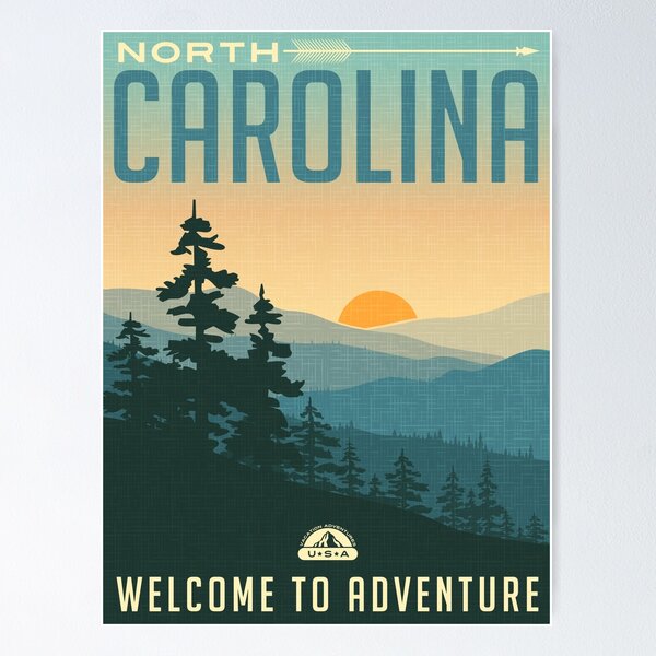 Item preview, Welcome to Adventure - North Carolina designed and sold by stylebytara.