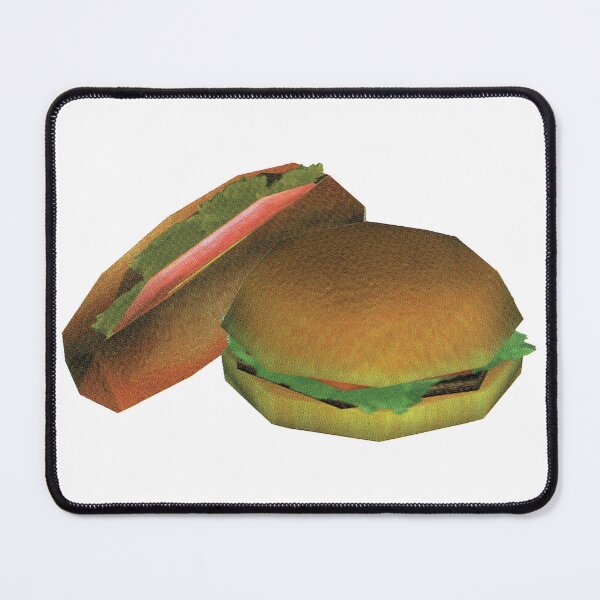 Item preview, 3D hotdog and burger designed and sold by GameCafe.
