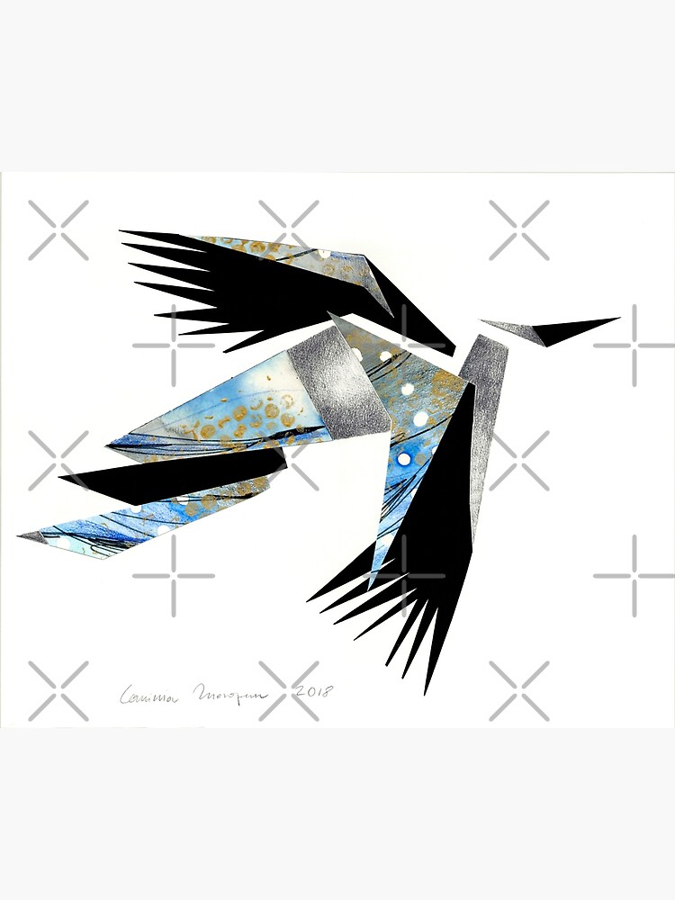 Thumbnail 4 of 4, Metal Print, Flight II designed and sold by laviniamorozan.