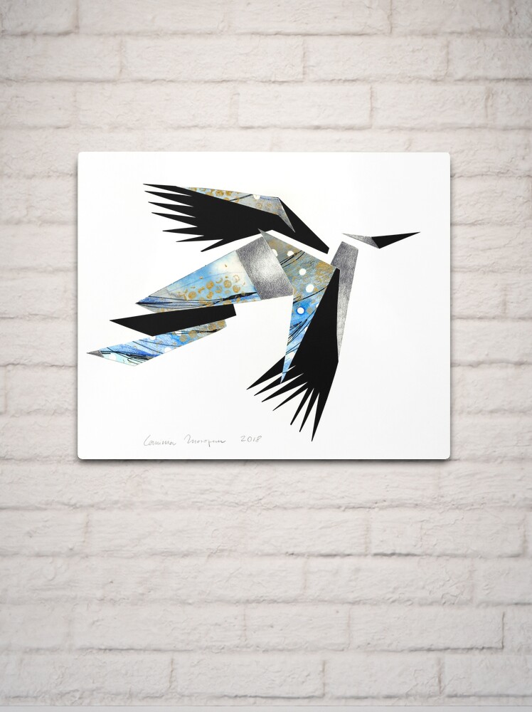 Thumbnail 2 of 4, Metal Print, Flight II designed and sold by laviniamorozan.