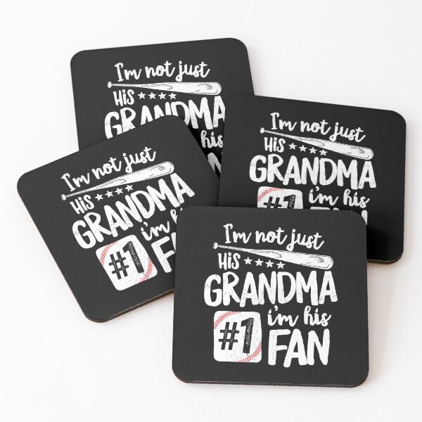 Item preview, I'm Not Just His Grandma I'm His #1 Fan Baseball Grandma designed and sold by MichelSorour.