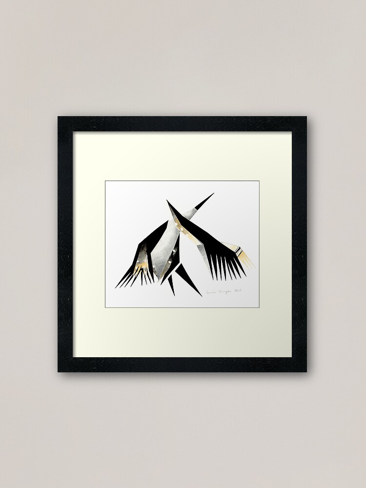 Thumbnail 2 of 7, Framed Art Print, Flight IV designed and sold by laviniamorozan.
