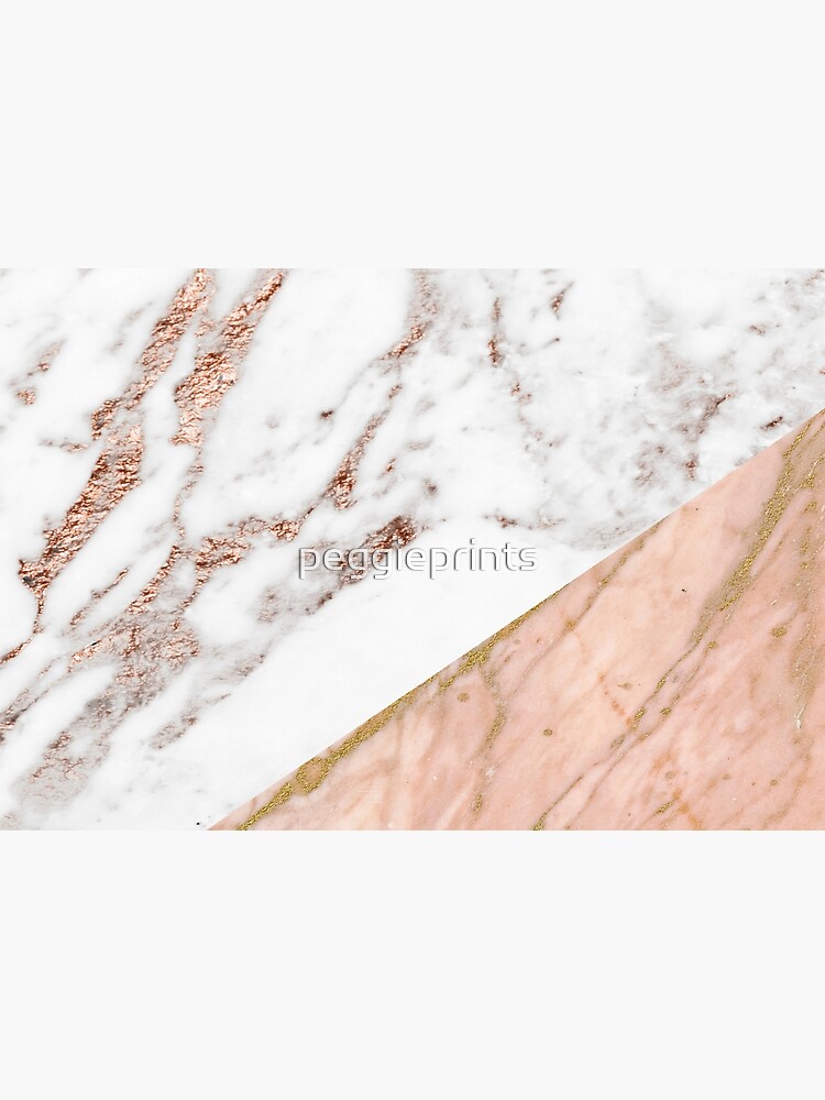 Rose gold marble blended by peggieprints