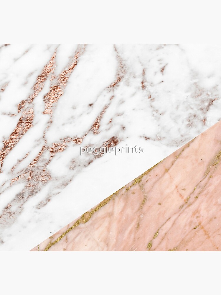 Rose gold marble blended by peggieprints