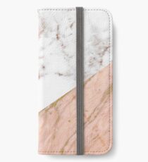 Rose gold marble blended iPhone Wallet/Case/Skin