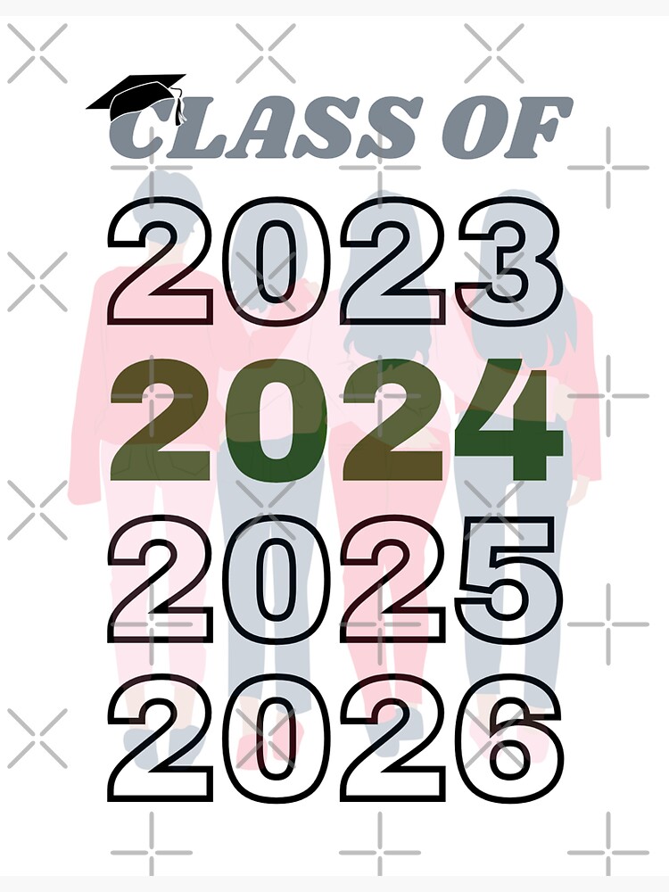 "Class of 2024" Sticker for Sale by chelledavies Redbubble